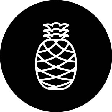 Ananas Satırı Tersine Çevrilmiş Simge