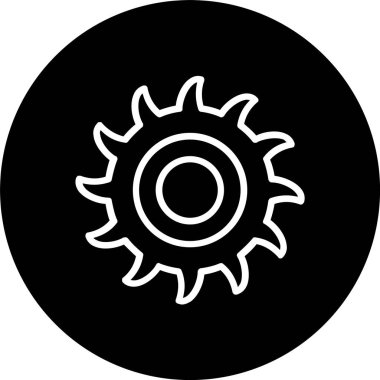 Testere Satırı Tersine Çevrilmiş Simge