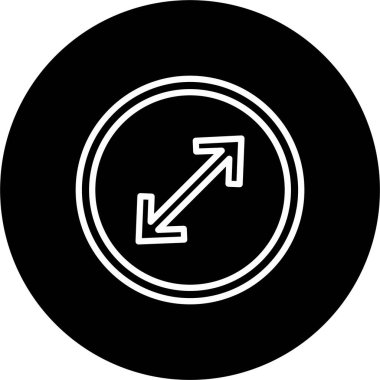 Ok Satırını Tersine Döndürülmüş Simgeyi Büyüt