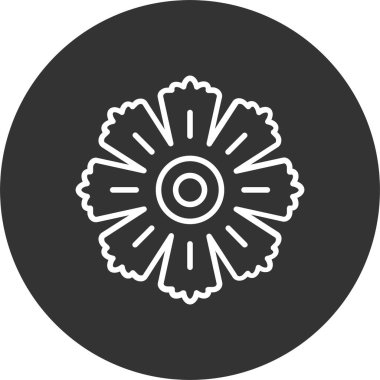 Hibiscus Satırı Tersine Çevrilmiş Simge