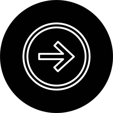 Sağ Ok Satırı Tersine Çevrilmiş Simge