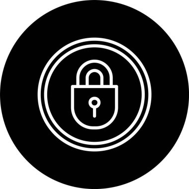 Asma kilit Satırı Tersine Çevrilmiş Simge