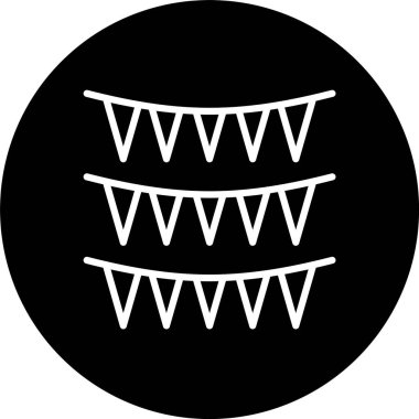 Bunting Satırı Tersine Çevrilmiş Simge