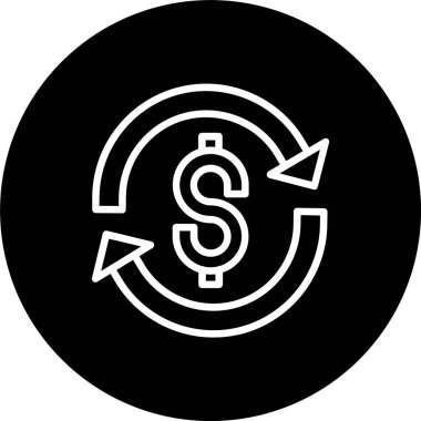 Para Takas Satırı Tersine Çevrilmiş Simge