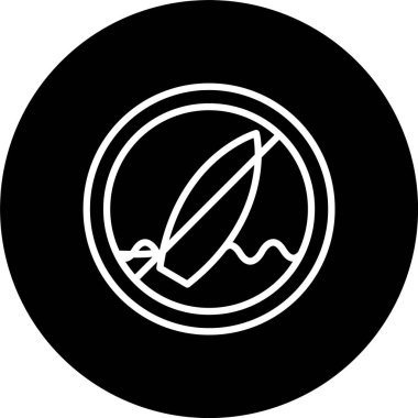 Ters Çevrilmiş Sörf Çizgisi Simgesi Yok