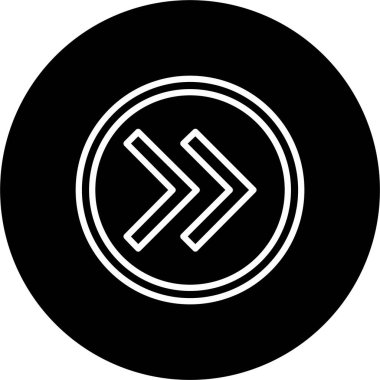 Sağ Ok Satırı Tersine Çevrilmiş Simge