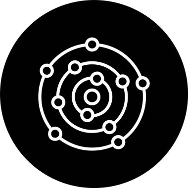 Güneş Sistemi Çizgisi Tersine Çevrilmiş Simge