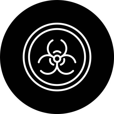 Biyolojik Tehlike Hattı Ters Çevrilmiş Simge