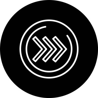 Sağ Sembol Çizgisi Tersine Çevrilmiş Simge