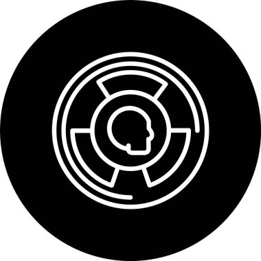 Radyasyon Çizgisi Tersine Çevrilmiş Simge