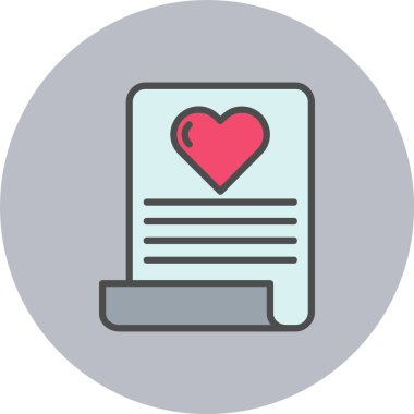 Harf Satırı Dolu Çember Simgesi