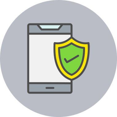 Gezici Sigorta Satırı Dolu Çember Simgesi