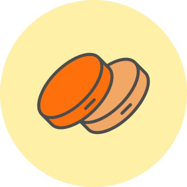 Halka Satırı Dolu Çember Simgesi