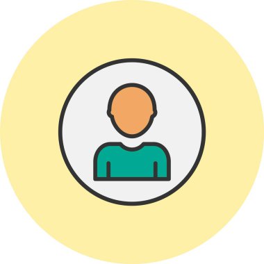 Profil Satırı Dolu Çember Simgesi