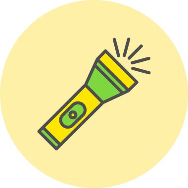 Meşale Satırı Dolu Çember Simgesi