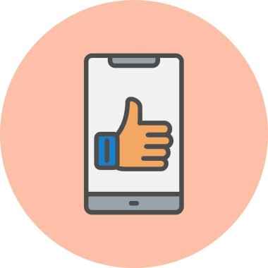 Satır Dolu Çember Simgesi Gibi