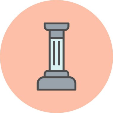 Sütun Satırı Dolu Çember Simgesi