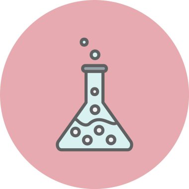 Beaker Satırı Dolu Çember Simgesi