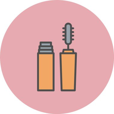 Göz Fırçası Satırı Dolu Çember Simgesi