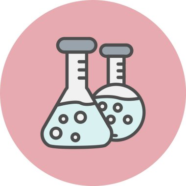 Flasks Satırı Dolu Çember Simgesi