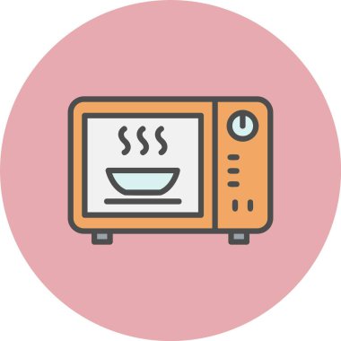 Fırın Satırı Dolu Çember Simgesi