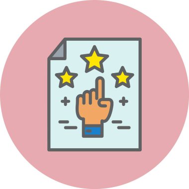 Saygınlık Satırı Dolu Çember Simgesi