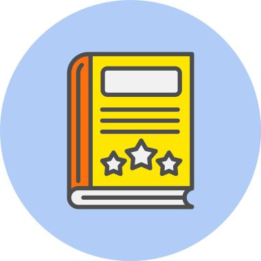 Kitap Satırı Dolu Çember Simgesi