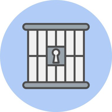 Hapishane Satırı Dolu Çember Simgesi