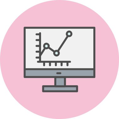 Analitik Satır Dolu Çember Simgesi