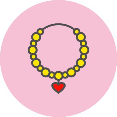 Bilezik Satırı Dolu Çember Simgesi