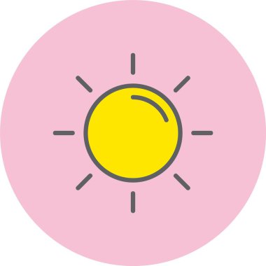 Güneş kremi Satırı Dolu Çember Simgesi