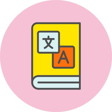 Çeviri Satırı Dolu Çember Simgesi