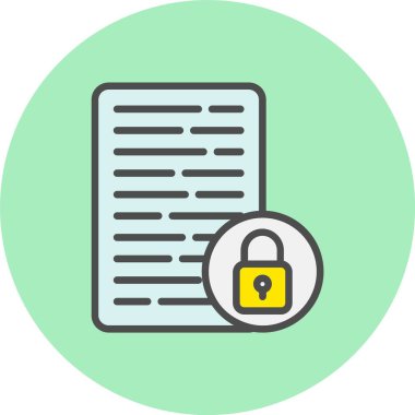 Gizli Satır Dolu Çember Simgesi