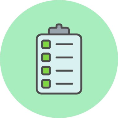 Pano Satırı Dolu Çember Simgesi