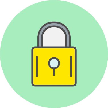 Satır Dolu Çember Simgesini Kilitle