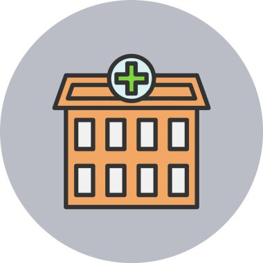 Klinik Satırı Dolu Çember Simgesi