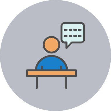 Çember Simgesi Dolu Danışman Satırı