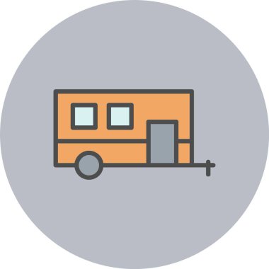 Karavan Hattı Dolu Çember Simgesi