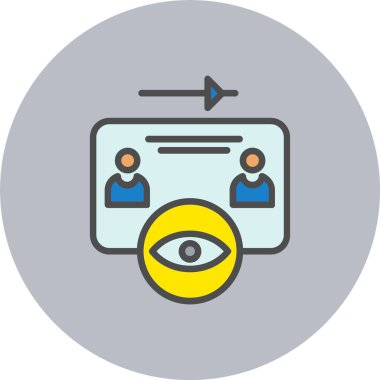 Satır Dolu Çember Simgesini Görüntüler