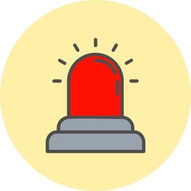 Alarm Satırı Dolu Çember Simgesi