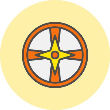 Çocuk Oyun Satırı Dolu Çember Simgesi