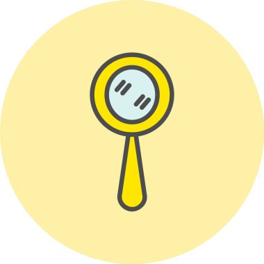 El Aynası Satırı Dolu Çember Simgesi