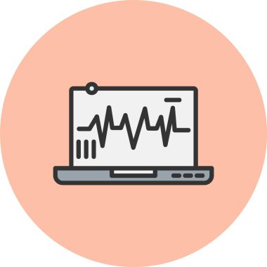 Teşhis Satırı Dolu Çember Simgesi