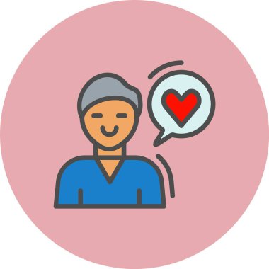 Yorumlar Satırı Dolu Çember Simgesi