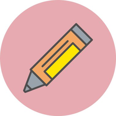 Boya Satırı Dolu Çember Simgesi