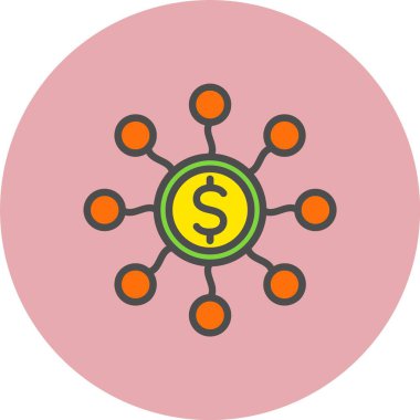 Toplu Finansman Hattı Çember Simgesi Dolu