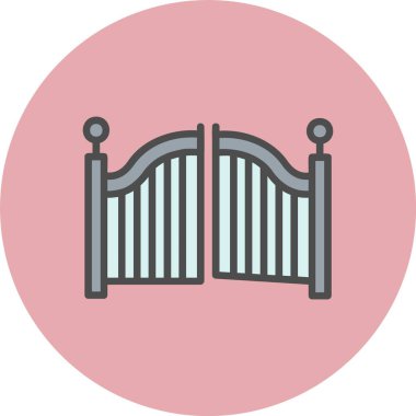 Kapı Satırı Dolu Çember Simgesi