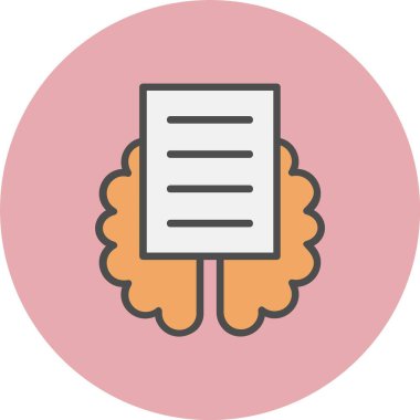 İstihbarat Satırı Dolu Çember Simgesi