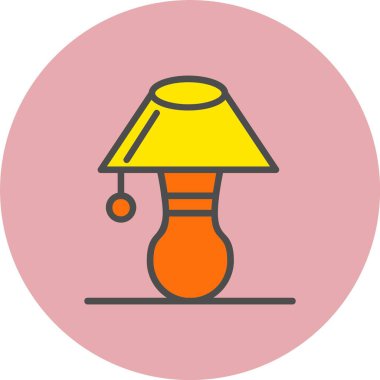 Tablo Lambası Satırı Dolu Çember Simgesi