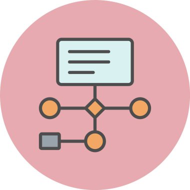 Çalışma Akışı Satırı Dolu Çember Simgesi